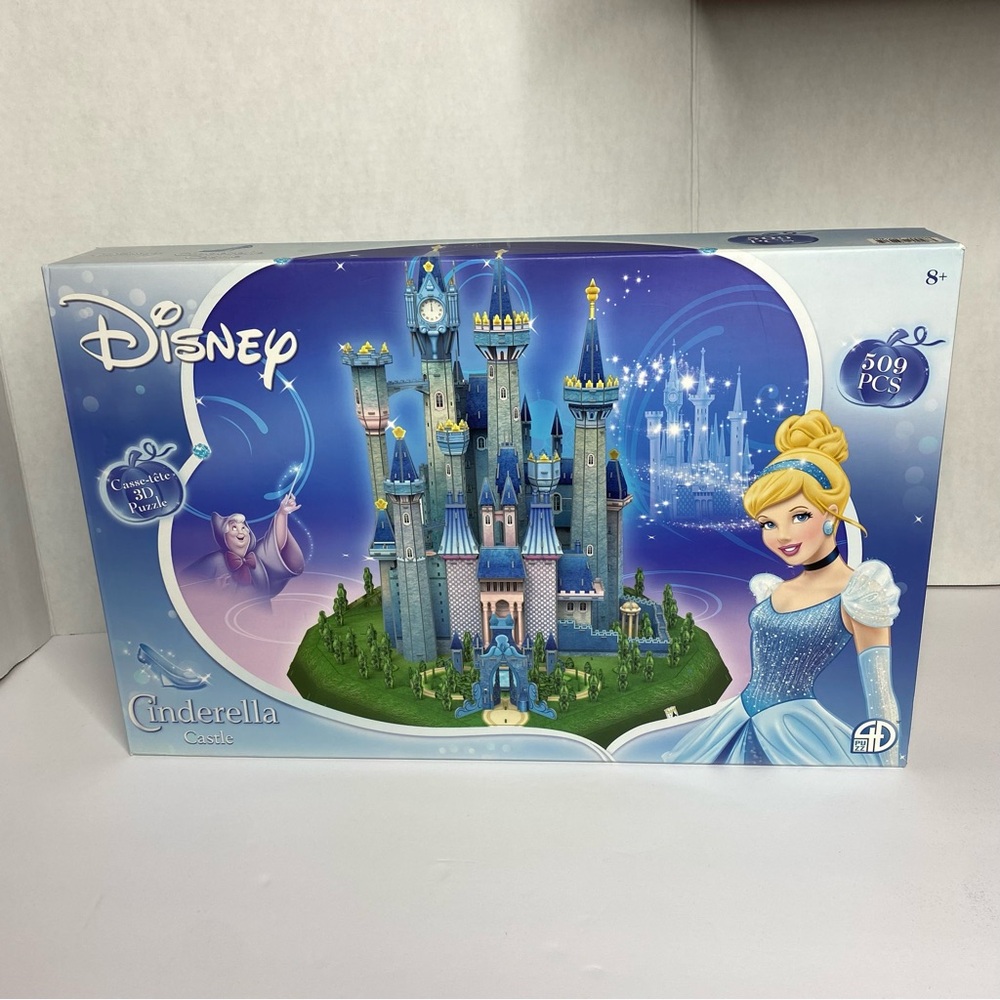 DISNEY PRINCESS 3D PUZZLE CINDERELLA'S CASTLE 356pcs. Ages 8+ New Unopened